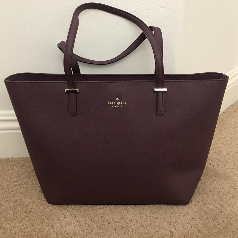 Plum Kate Spade tote. Perfect condition!